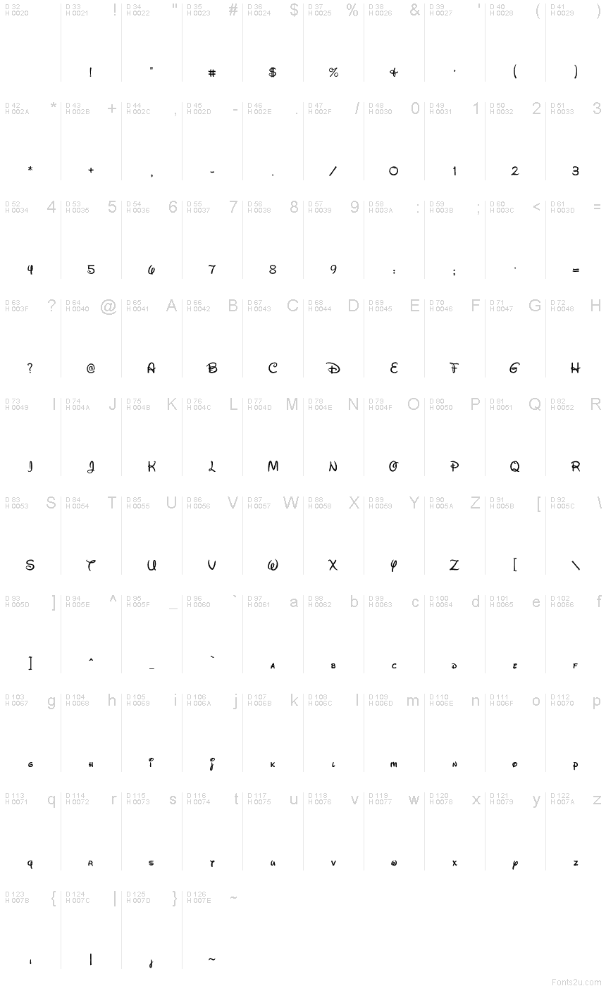 disney font for mac
